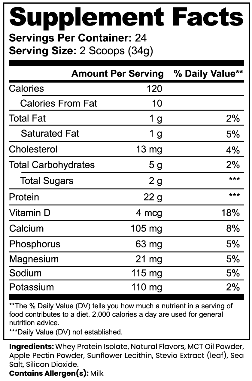 Apex Advanced 100% Whey Protein Isolate (Vanilla)