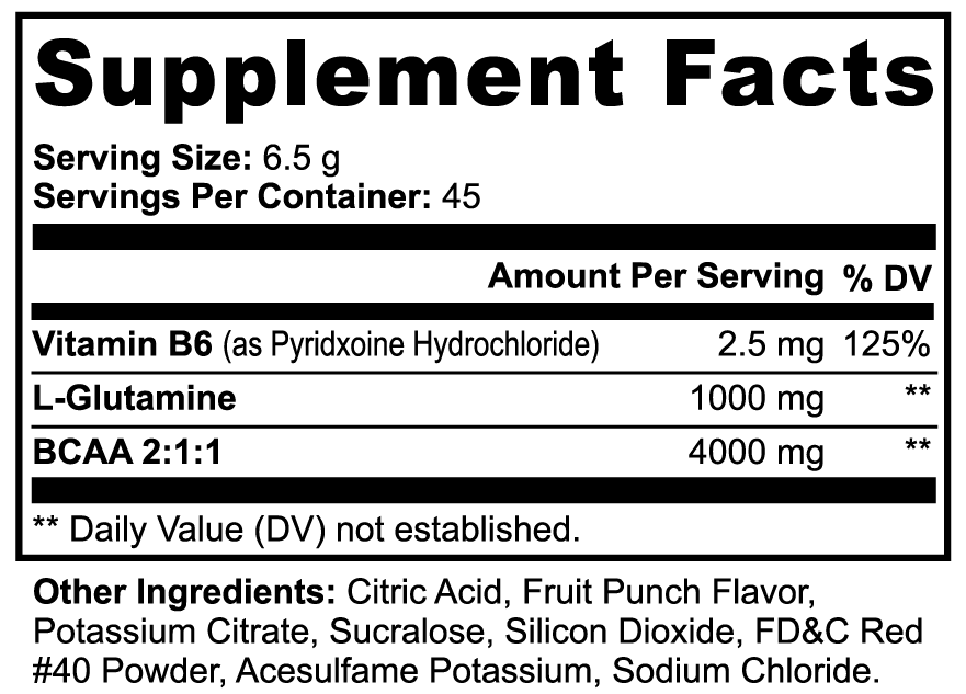 Natural BCAA (Fruit Punch)